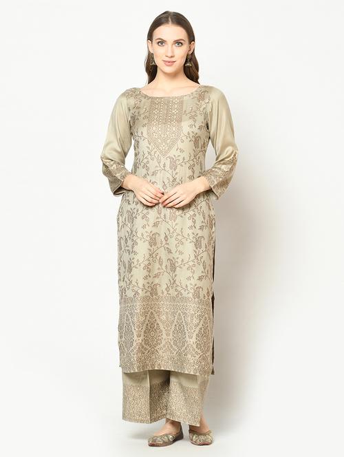 floral unstitched suit - 17359236 - Very Small Image - 1
