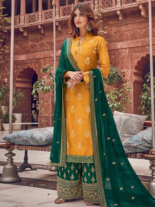 embroidered unstitched suit - 17359957 - Very Small Image - 1