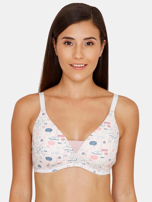 quirky print t-shirt bra - 17360880 - Very Small Image - 1