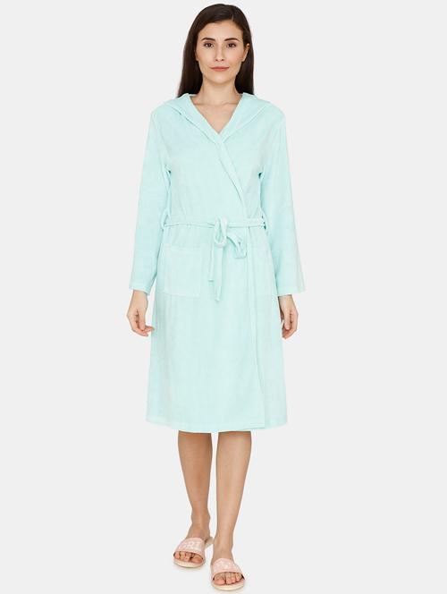 tie front sleepwear robe - 17361216 - Very Small Image - 1