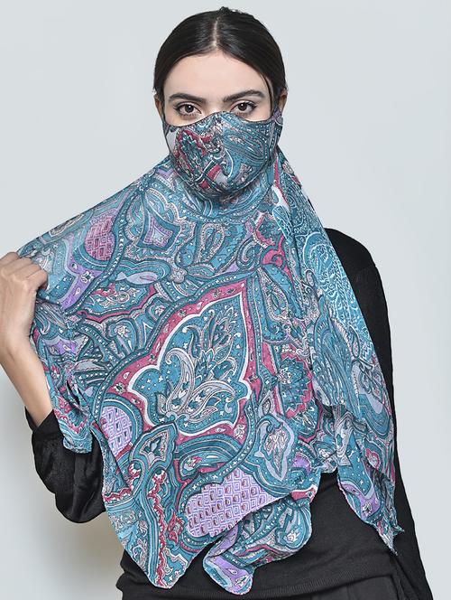 multi colored polypropylene scarf mask women - 17362528 - Very Small Image - 1