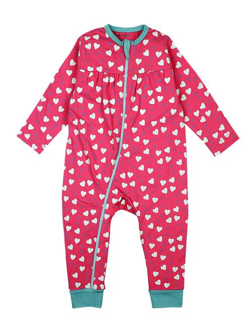 pink cotton rompers - 17362695 - Very Small Image - 1