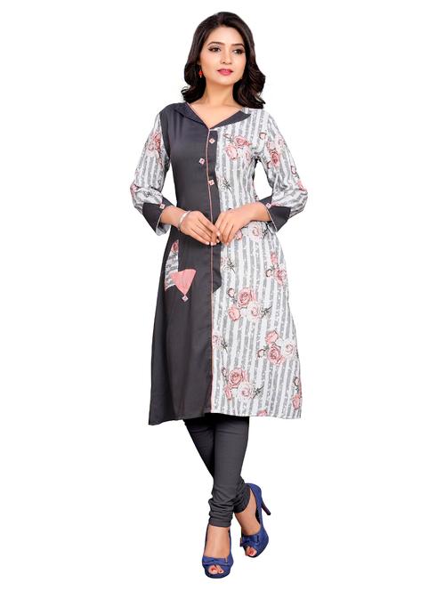 striped a-line kurta - 17363569 - Very Small Image - 1