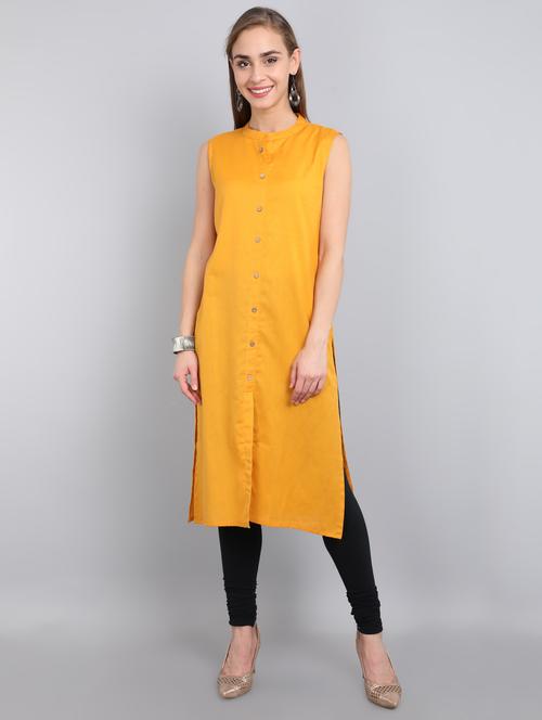 solid straight kurta - 17364157 - Very Small Image - 1