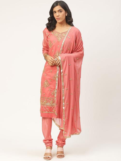 gota work unstitched suit - 17364205 - Very Small Image - 1