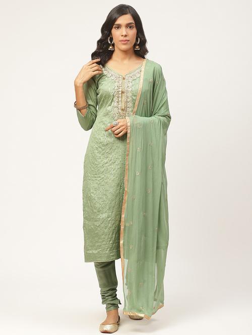 embroidered unstitched suit - 17364206 - Very Small Image - 1