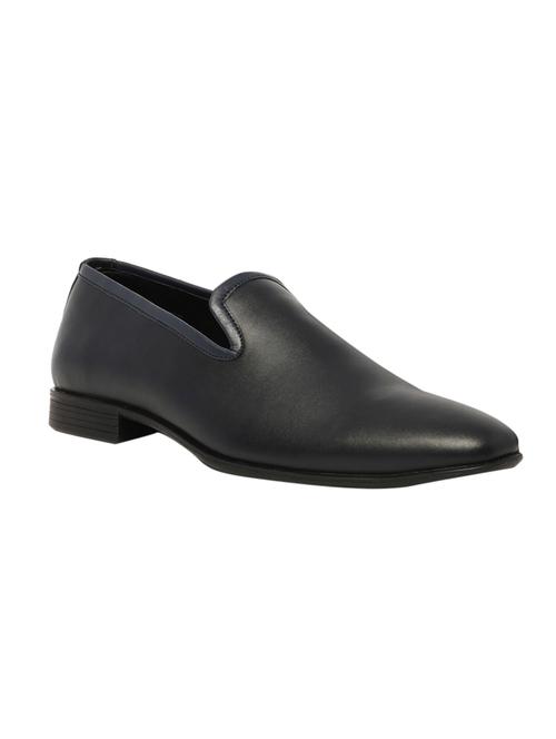 navy synthetic slip on loafers - 17364371 - Very Small Image - 1
