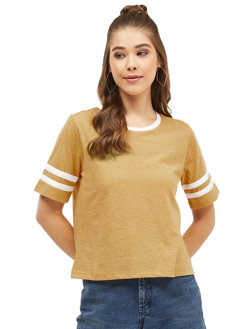 women's striped round neck t-shirt - 17364446 - Very Small Image - 1