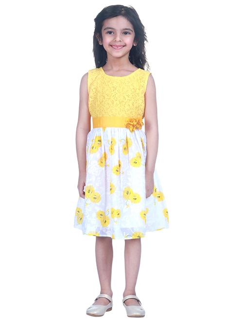 yellow floral frock - 17367632 - Very Small Image - 1