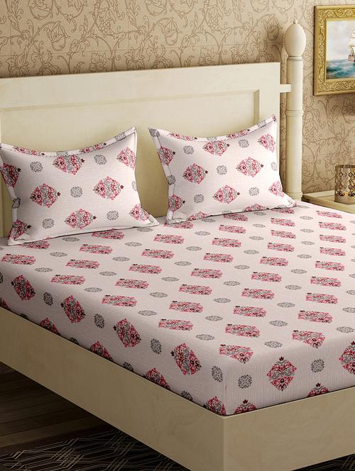 cotton king size double bedsheet with 2 pillow cover - 17368067 - Very Small Image - 1