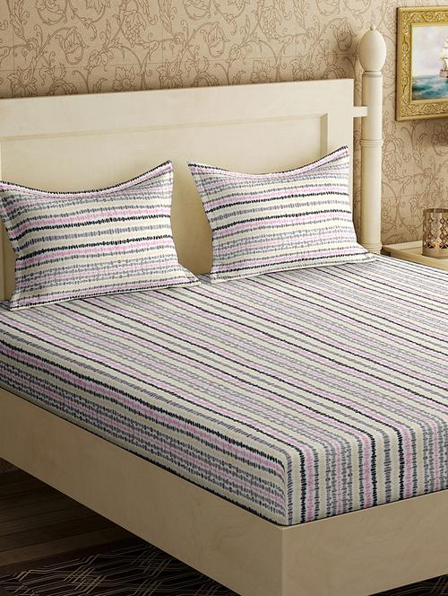 cotton king size double bedsheet with 2 pillow cover - 17368069 - Very Small Image - 1