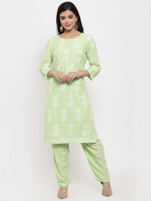 floral kurta pant set - 17368148 - Very Small Image - 1