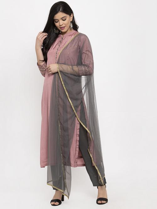 sequined solid suit set - 17368155 - Very Small Image - 1