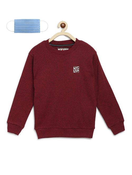 red fleece sweatshirt - 17368933 - Very Small Image - 1