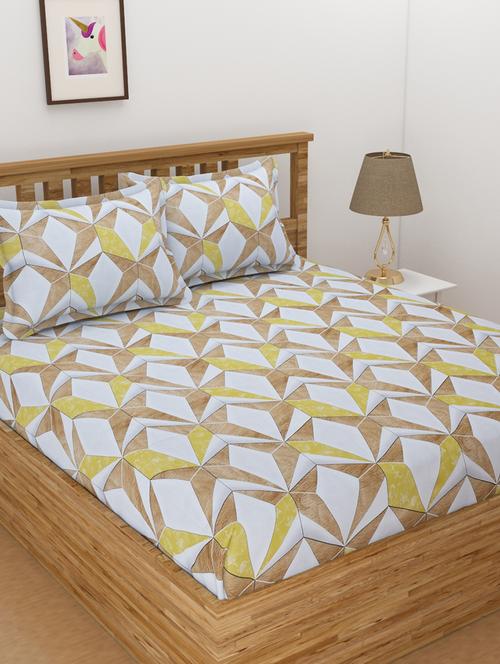 cotton king size double bedsheet with 2 pillow covers - 17369058 - Very Small Image - 1