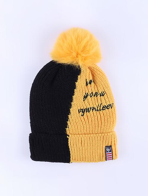 yellow wool cap - 17370210 - Very Small Image - 1