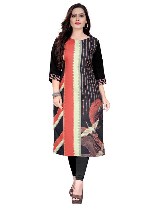 digital printed straight kurta - 17370463 - Very Small Image - 1