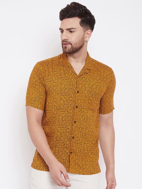mens paisley casual shirt - 17370691 - Very Small Image - 1