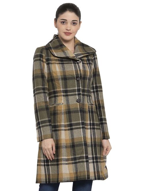checkered trench coat - 17371302 - Very Small Image - 1