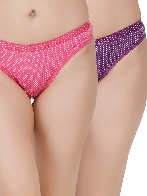 set of 2 mid rise bikini panty - 17372704 - Very Small Image - 1