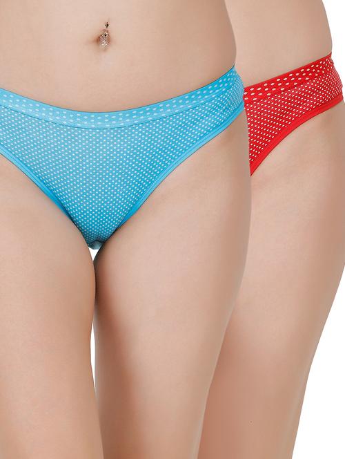 set of 2 mid rise bikini panty - 17372712 - Very Small Image - 1