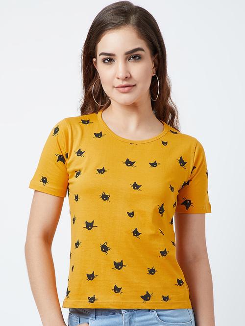 round neck printed tee - 17372971 - Very Small Image - 1