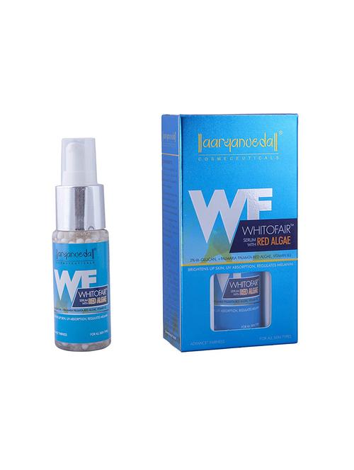 aryanveda unisex brightnes up skin, uv absorption, regulates melanin whitofair face serum (60 ml) - 17374240 - Very Small Image - 1