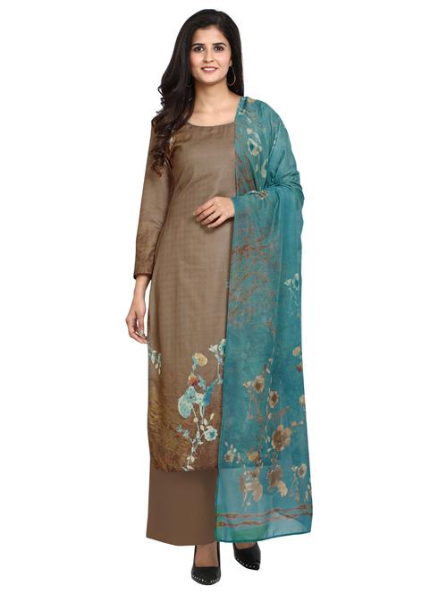digital print unstitched suit - 17374289 - Very Small Image - 1