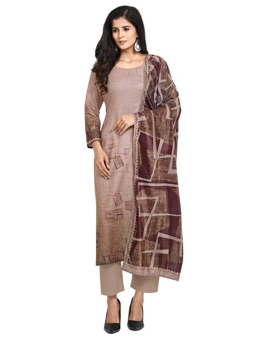 printed unstitched suit - 17374304 - Very Small Image - 1