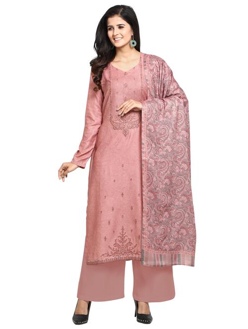 embroidered unstitched suit - 17374309 - Very Small Image - 1