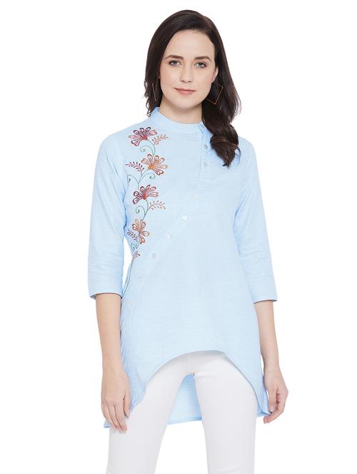 floral embroidered tunic - 17374562 - Very Small Image - 1