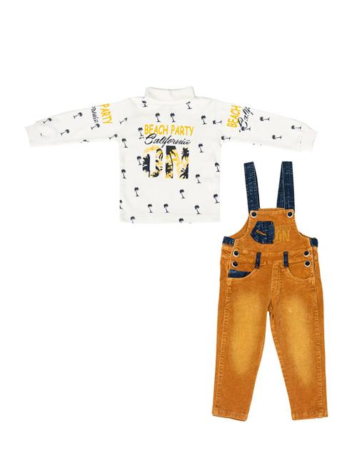 yellow cotton dungarees twin sets - 17374659 - Very Small Image - 1