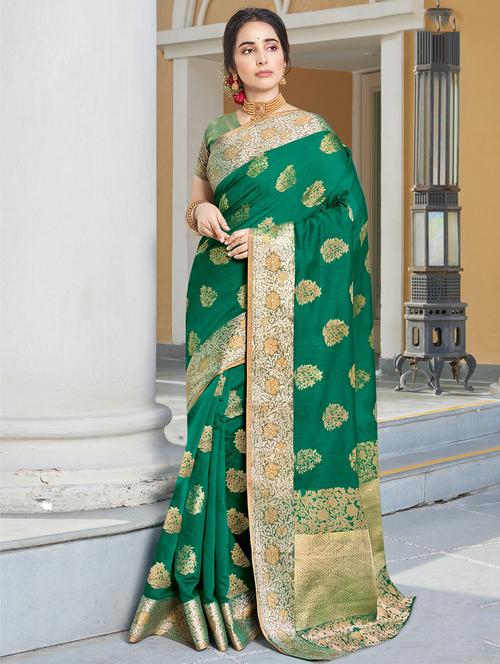 zari work handloom saree - 17375227 - Very Small Image - 1
