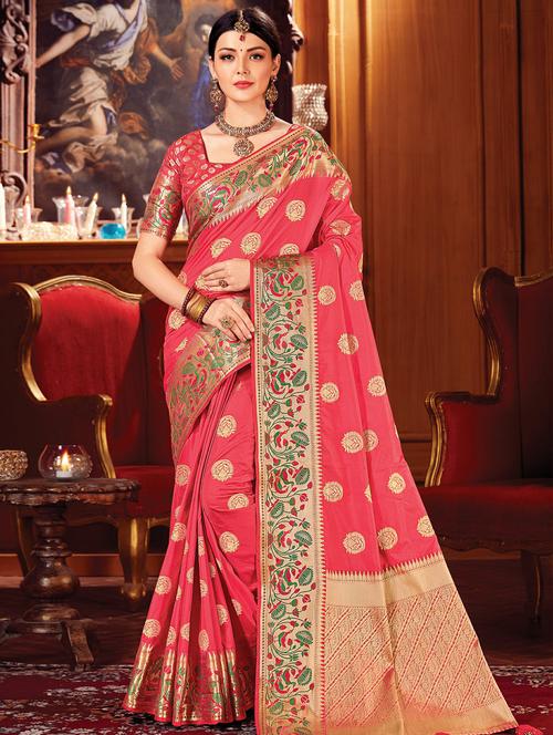 zari work handloom saree - 17375233 - Very Small Image - 1