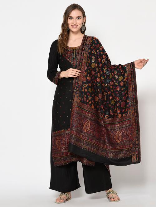 floral unstitched palazzo suit - 17375300 - Very Small Image - 1