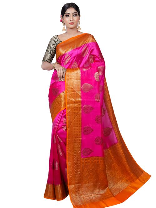 zari work banarasi saree - 17375437 - Very Small Image - 1
