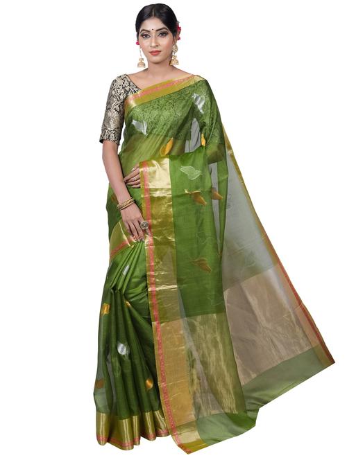 zari work banarasi saree with blouse - 17375468 - Very Small Image - 1