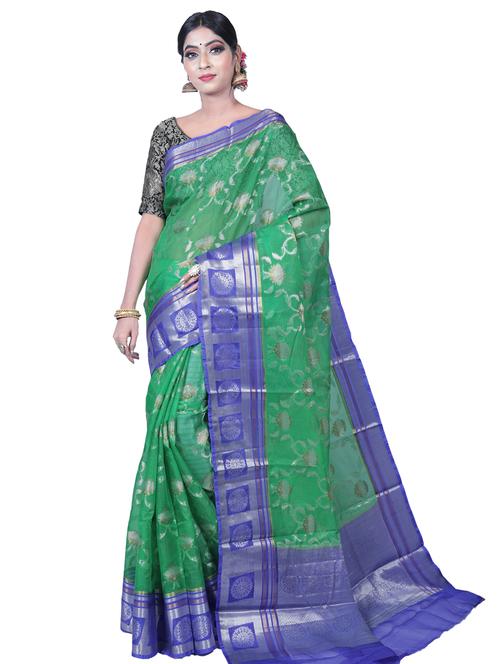 zari work banarasi saree with blouse - 17375469 - Very Small Image - 1