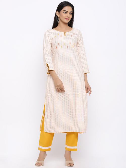 printed kurta pant set - 17375649 - Very Small Image - 1