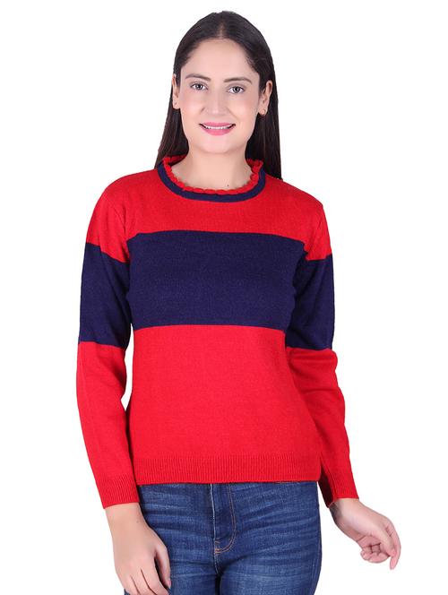 color block regular pullover - 17375995 - Very Small Image - 1