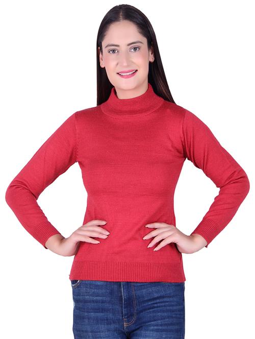 turtle neck solid pullover - 17376029 - Very Small Image - 1