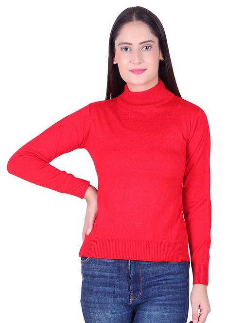 turtle neck solid pullover - 17376033 - Very Small Image - 1