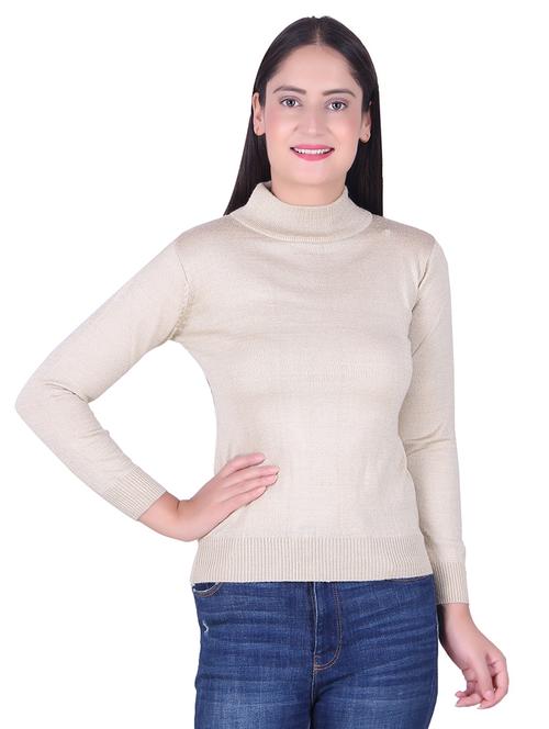 turtle neck solid pullover - 17376035 - Very Small Image - 1