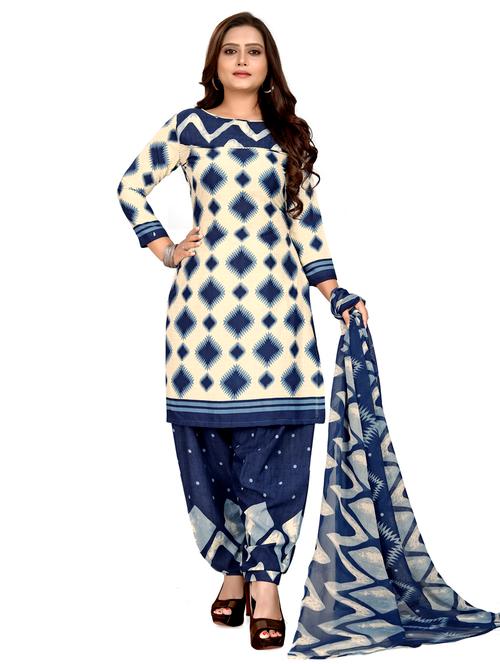 printed unstitched suit - 17376538 - Very Small Image - 1