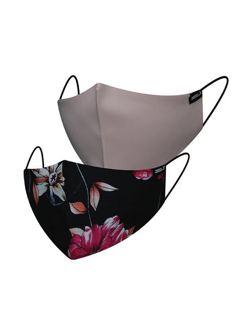 multi colored cotton anti-pollution women mask (pack of 2) - 17376671 - Very Small Image - 1