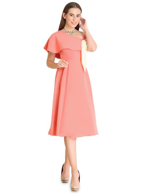 tie up detail off shoulder dress - 17376857 - Very Small Image - 1