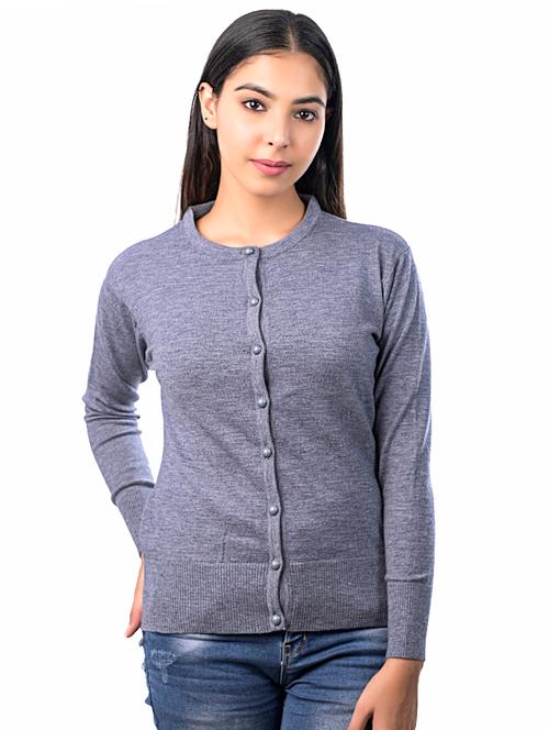 acrylic regular cardigan - 17377625 - Very Small Image - 1