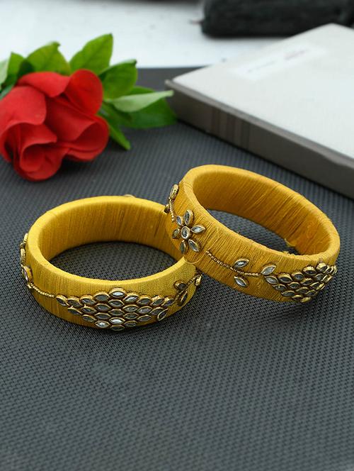 yellow brass bangle - 17377865 - Very Small Image - 1