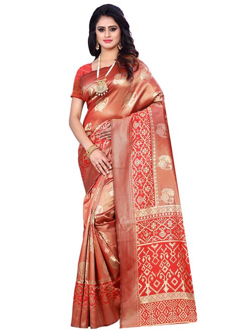 conversational woven saree - 17379567 - Very Small Image - 1