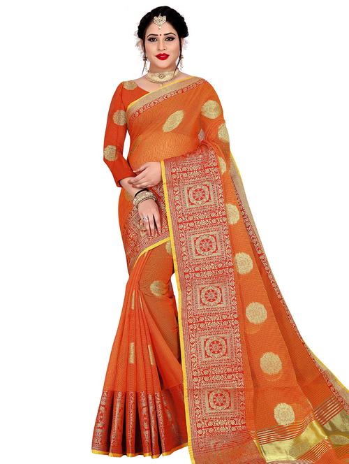 zari woven saree - 17379668 - Very Small Image - 1
